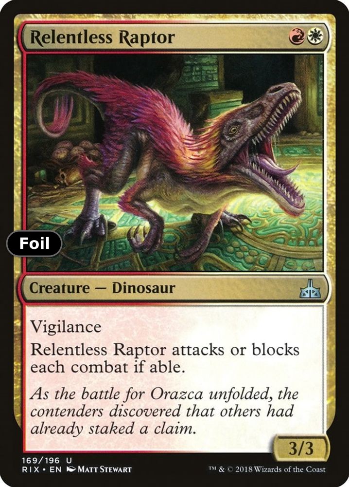 Relentless Raptor