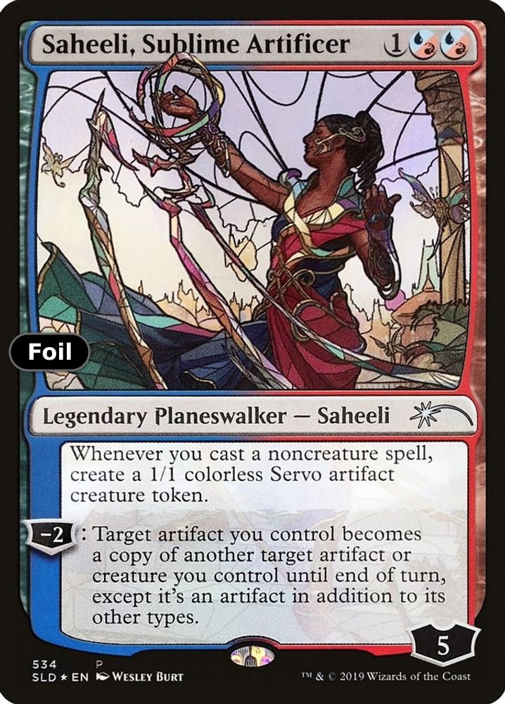 Saheeli, Sublime Artificer (Stained Glass)