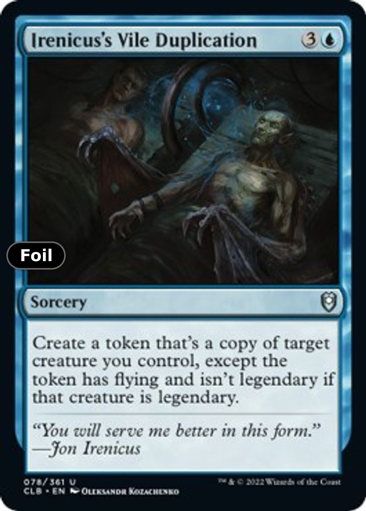 Irenicus's Vile Duplication