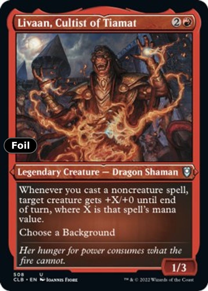 Livaan, Cultist of Tiamat (Foil Etched)