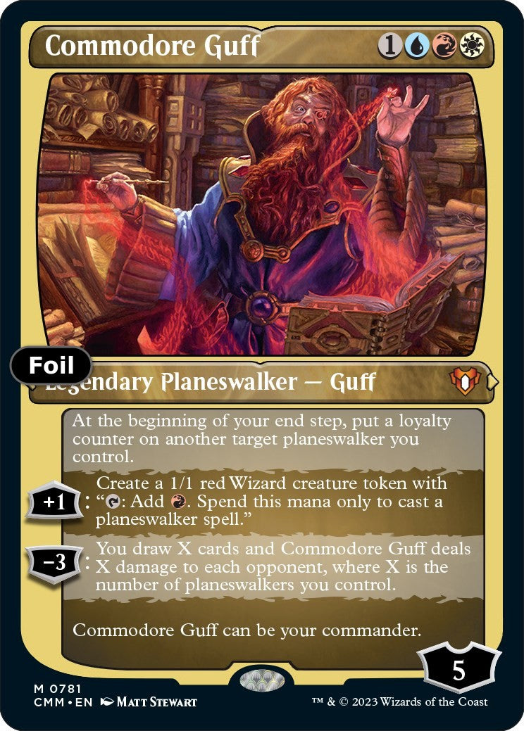 Commodore Guff (Display Commander) (Foil Etched) - Thick Stock