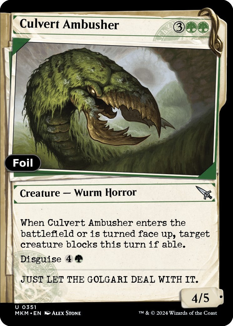 Culvert Ambusher (Showcase)