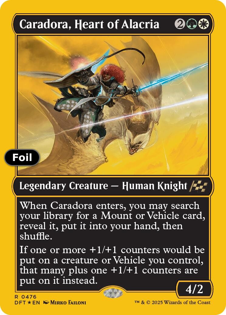 Caradora, Heart of Alacria (First-Place Foil)