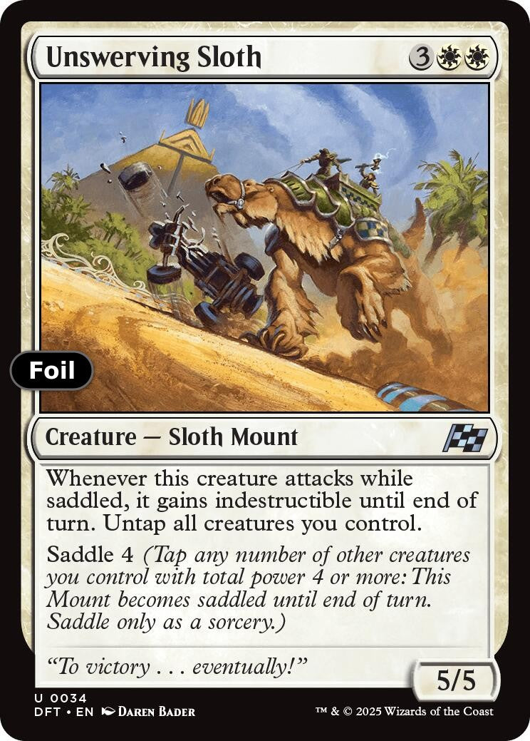 Unswerving Sloth