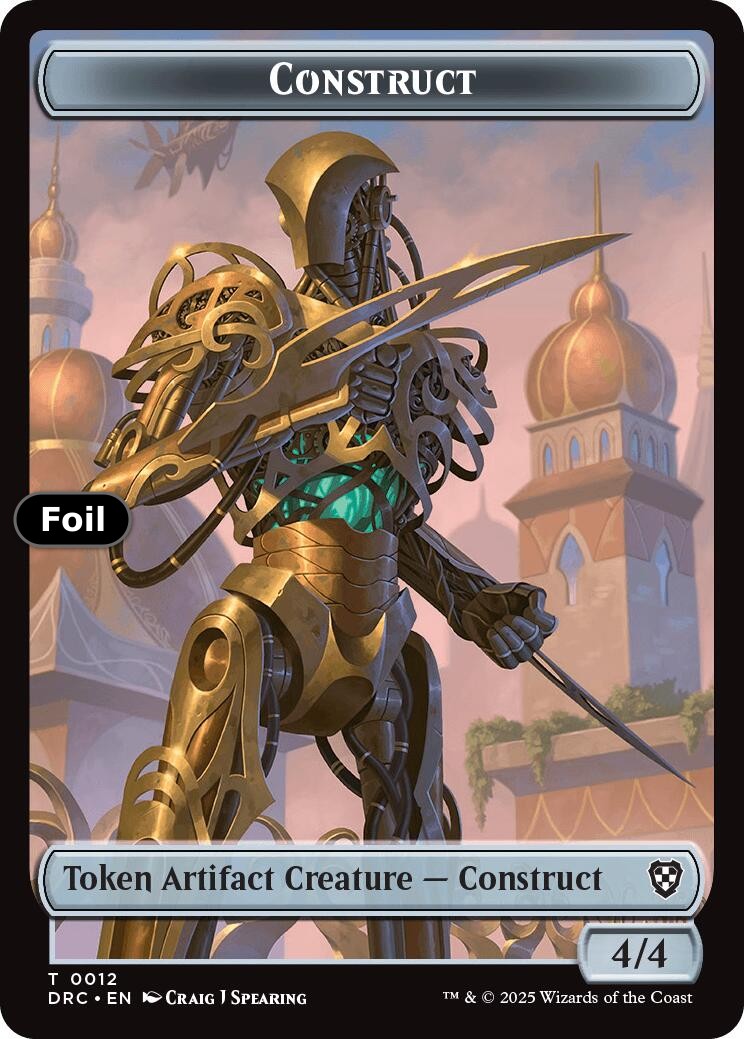 Construct // Golem (0013) Double-Sided Token