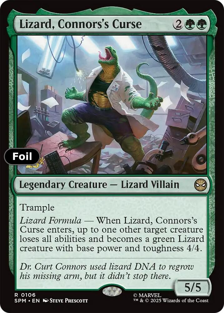 Lizard, Connors's Curse