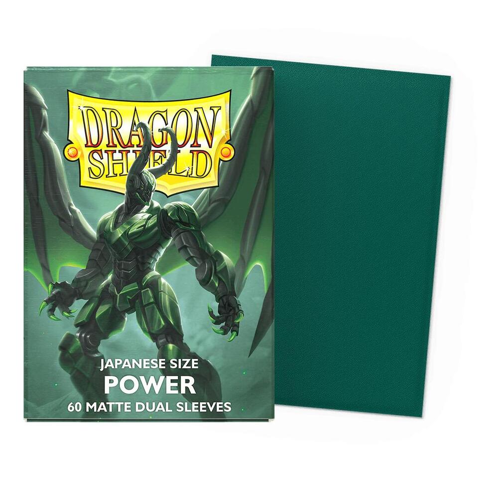DRAGON SHIELD JAPANESE 60CT PACK DUAL MATTE POWER GREEN