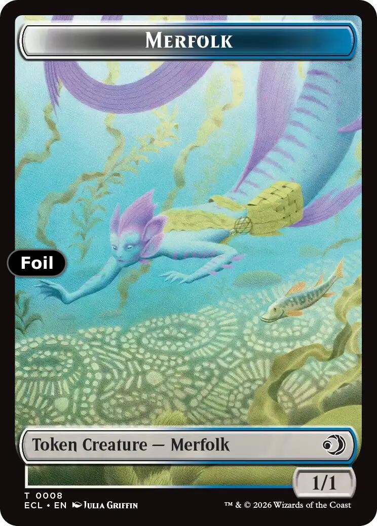 Merfolk // Worm Double-Sided Token
