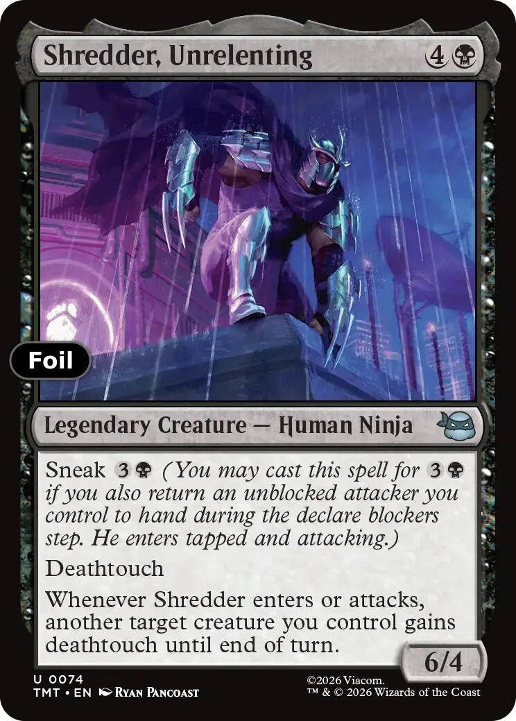 Shredder, Unrelenting