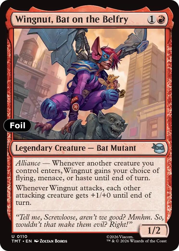 Wingnut, Bat on the Belfry