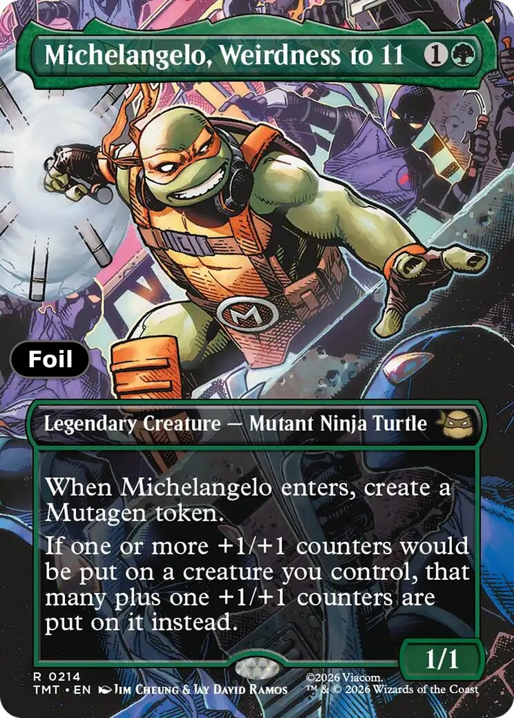 Michelangelo, Weirdness to 11 (Borderless)