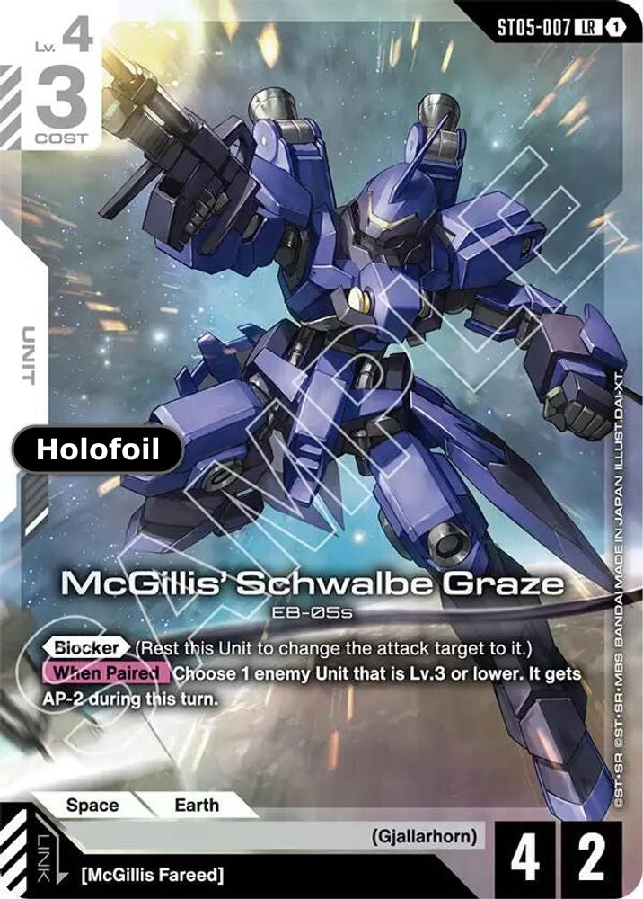 McGillis' Schwalbe Graze (Premium Card Collection Gundam Assemble)