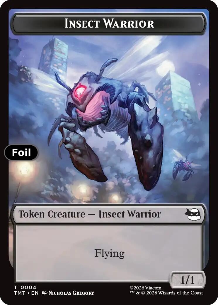 Insect Warrior // Food Double-Sided Token