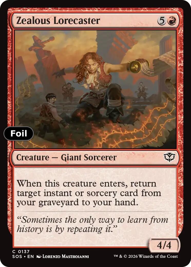 Zealous Lorecaster