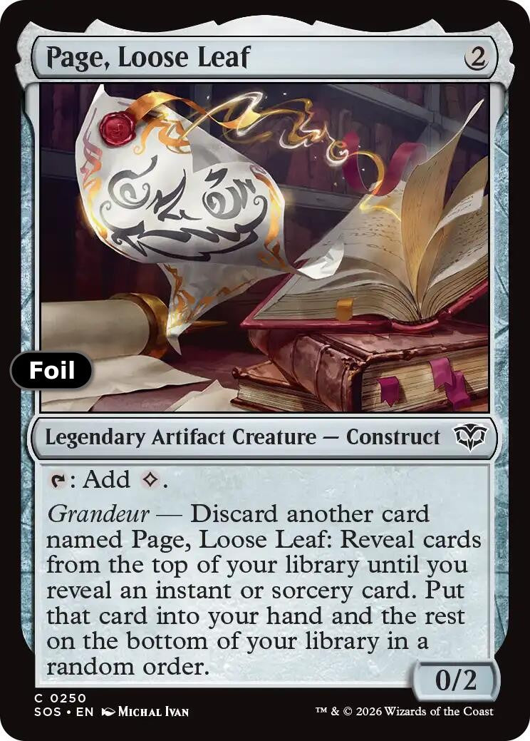 Page, Loose Leaf