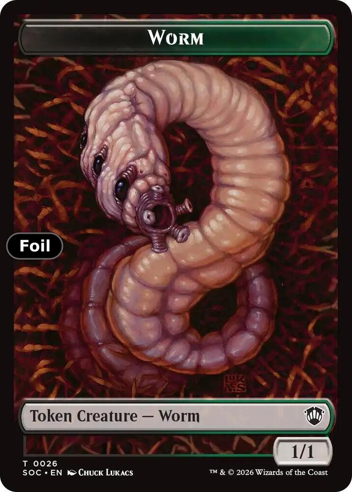 Eldrazi Spawn // Worm Double-Sided Token (Back)