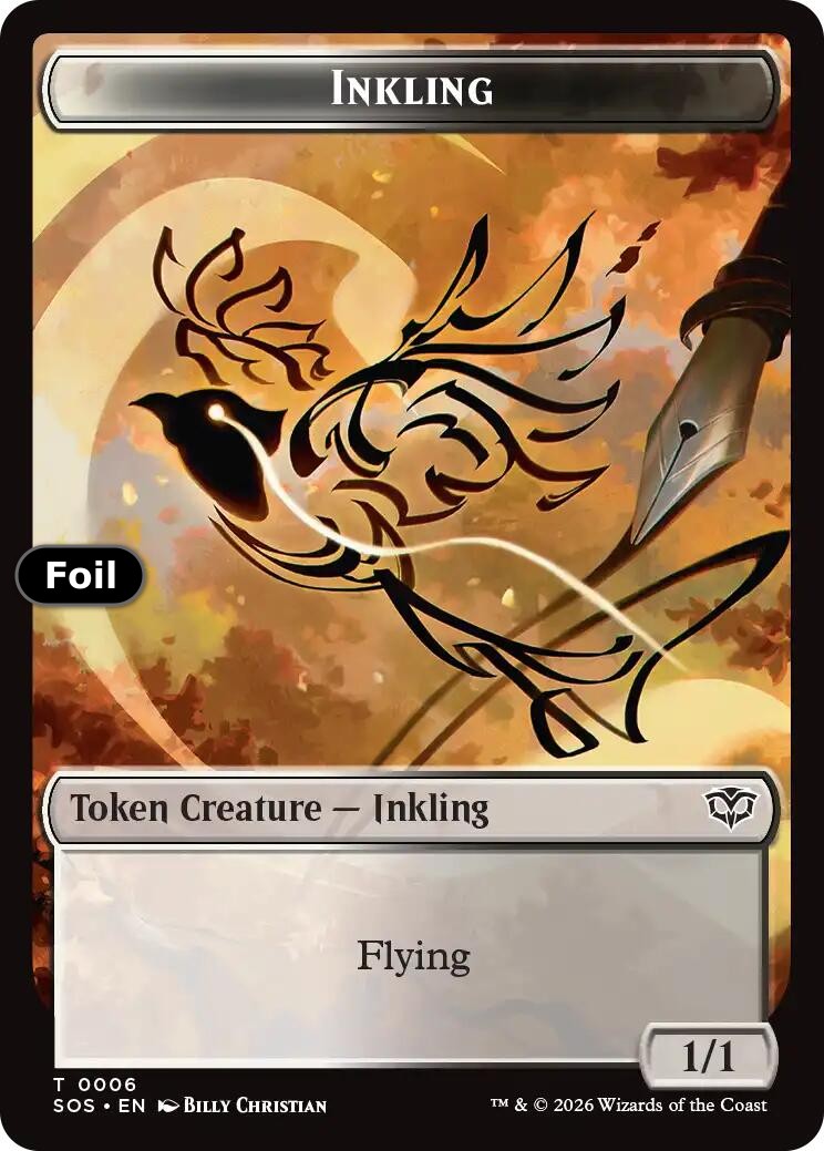 Inkling (0006) // Spirit (0010) Double-Sided Token