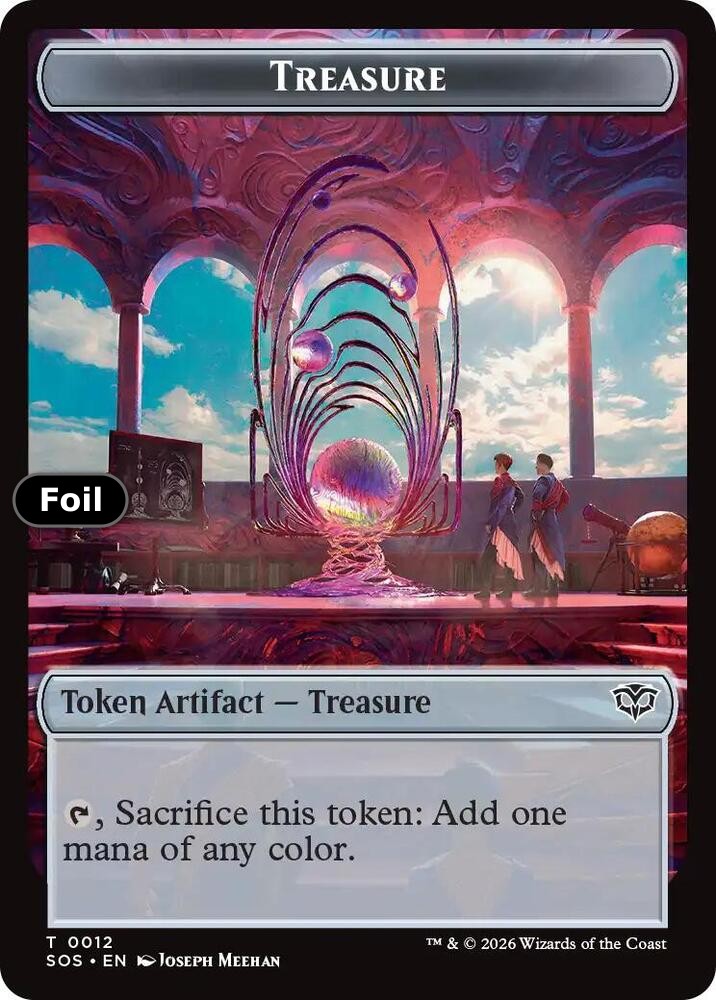 Elemental (0002) // Treasure Double-Sided Token (Back)