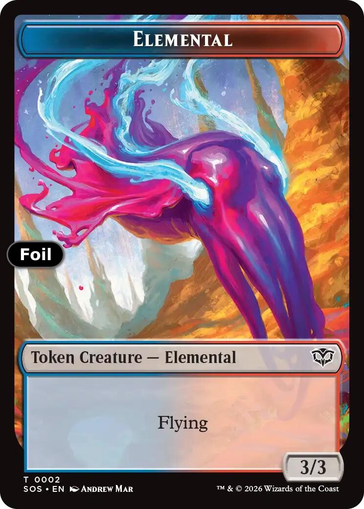 Elemental (0002) // Treasure Double-Sided Token
