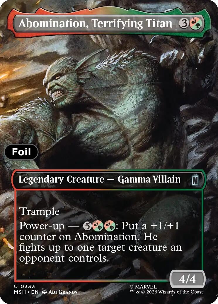 Abomination, Terrifying Titan (Borderless)