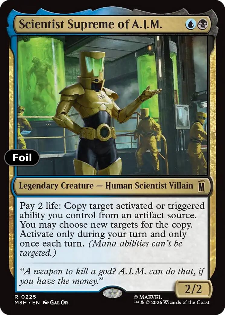 Scientist Supreme of A.I.M.