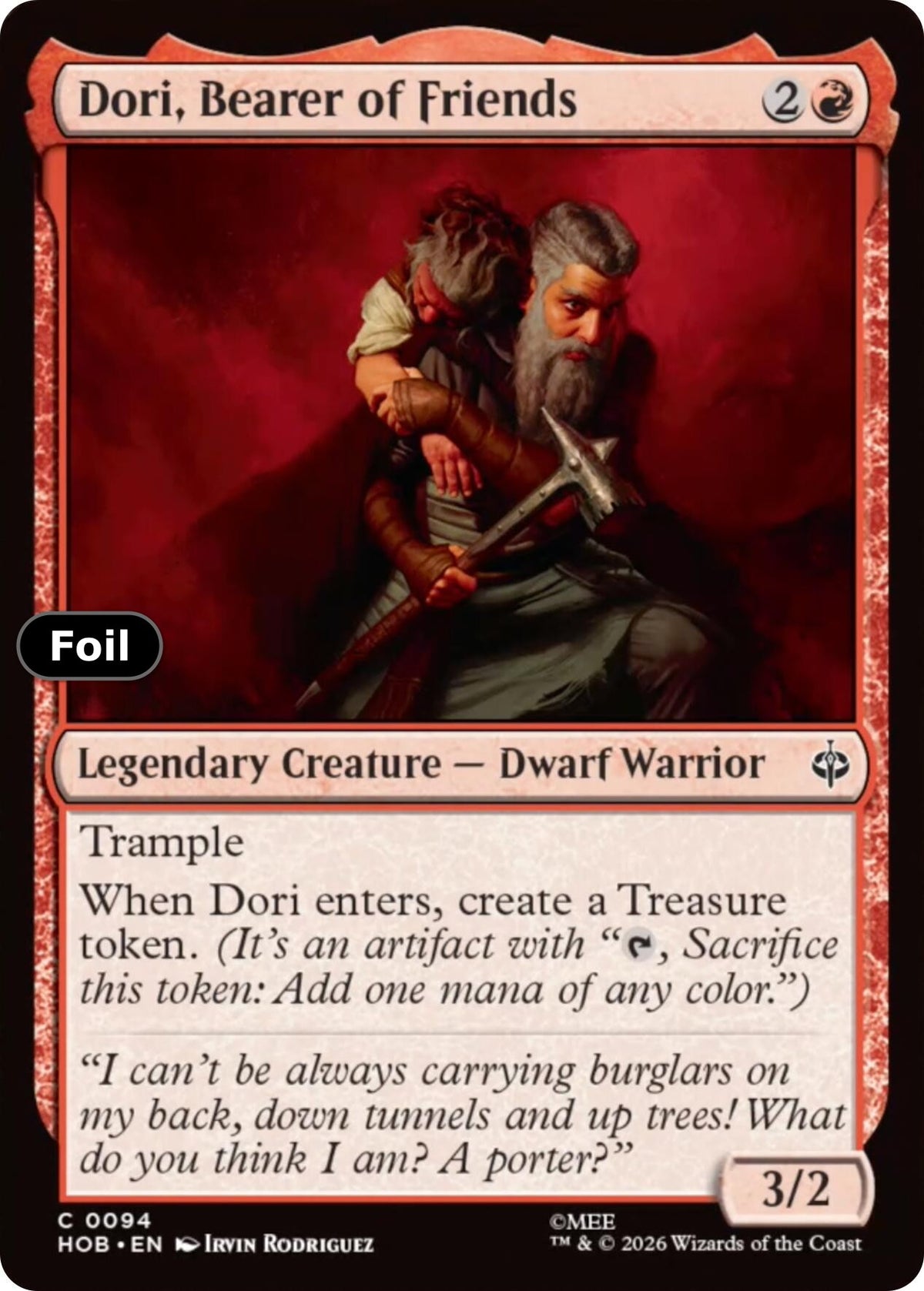 Dori, Bearer of Friends