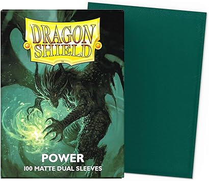 DRAGON SHIELD 100CT BOX DUAL MATTE POWER GREEN