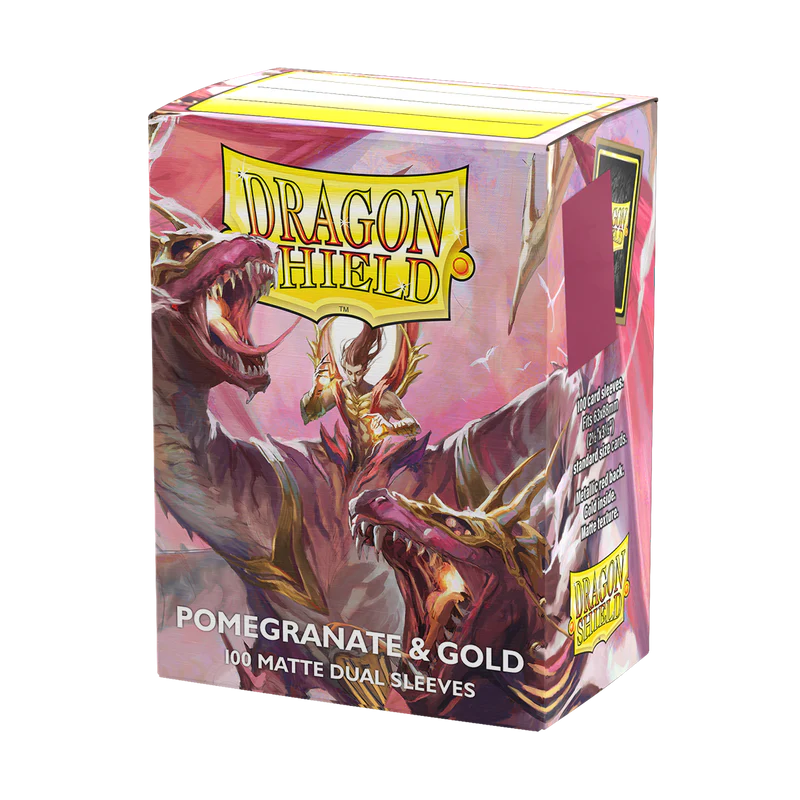 Dragon shield Pomegranate & gold