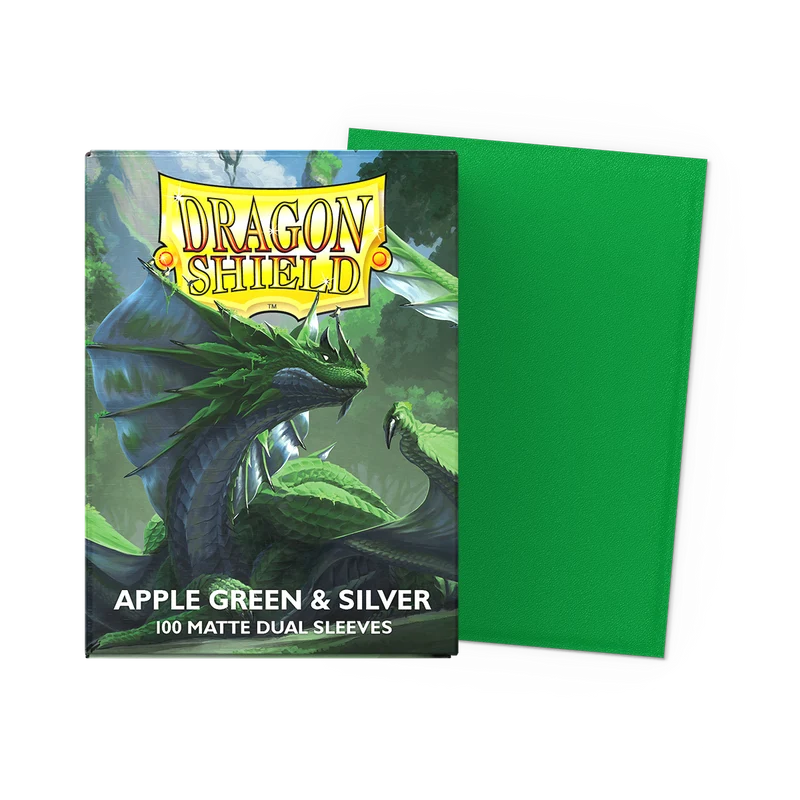 Dragon shield Apple green & silver