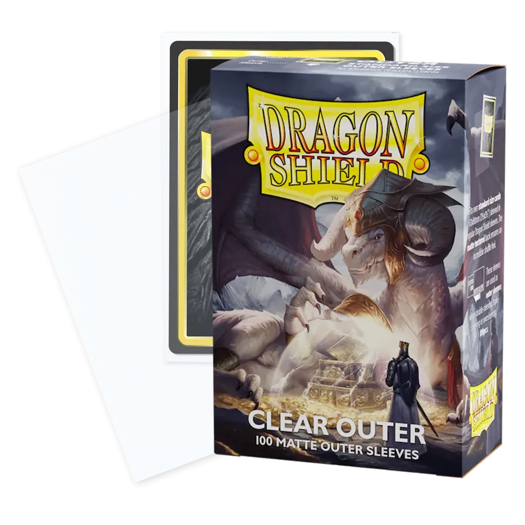 DRAGON SHIELD 100CT OUTER SLEEVES MATTE CLEAR