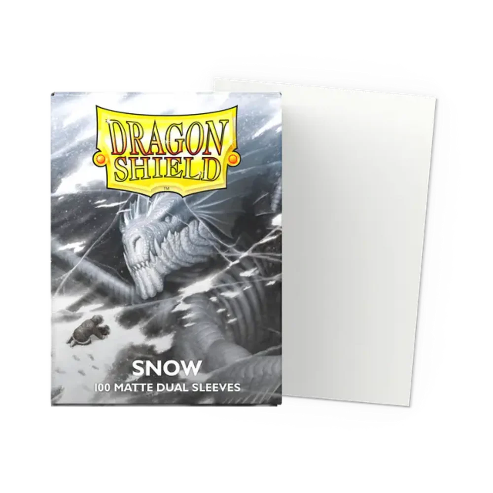 DRAGON SHIELD 100CT BOX DUAL MATTE SNOW