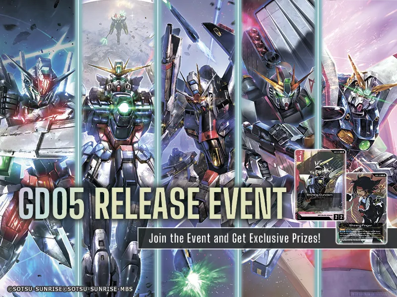 GUNDAM CARD GAME GD05 Booster Pack Release Event